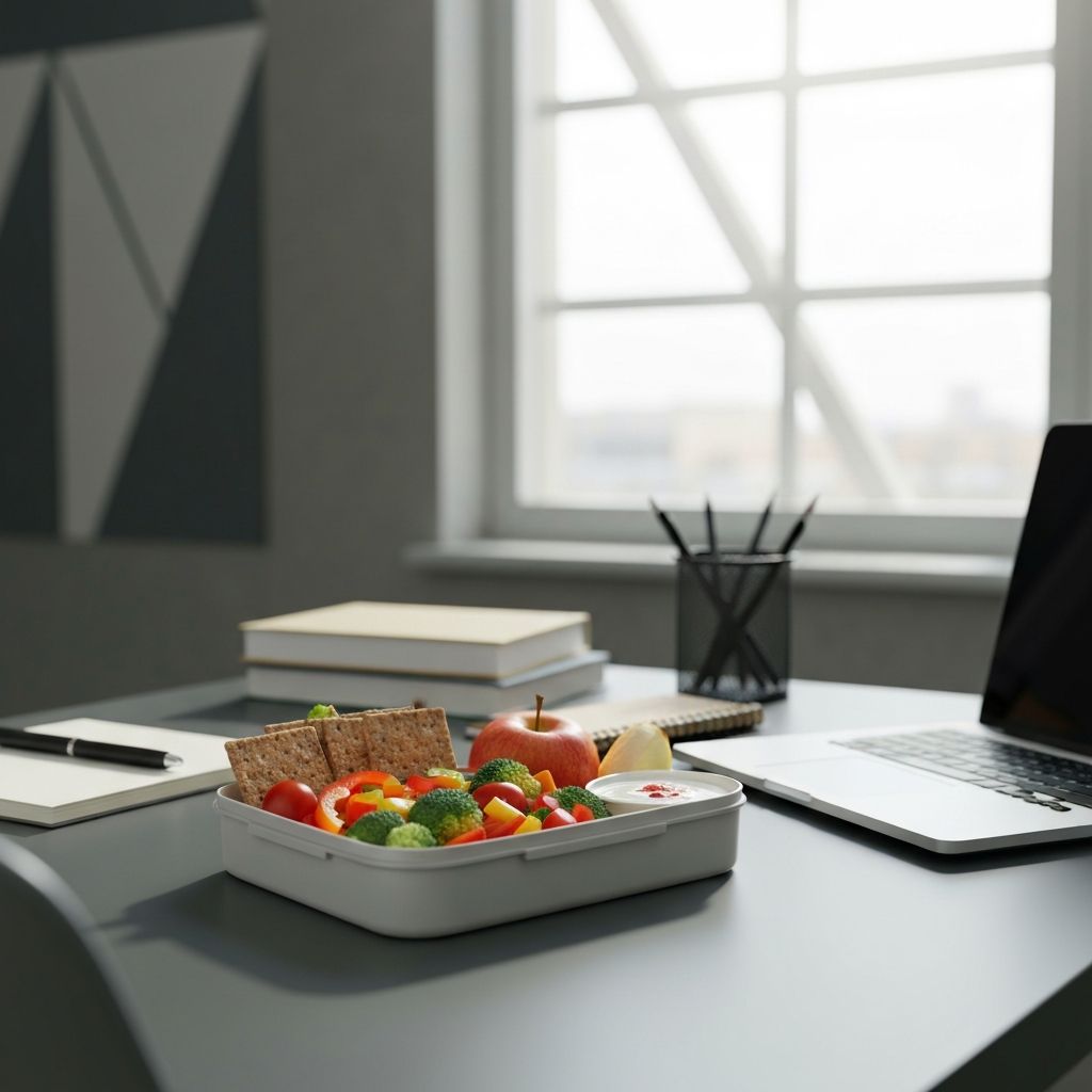 Healthy lunch at work